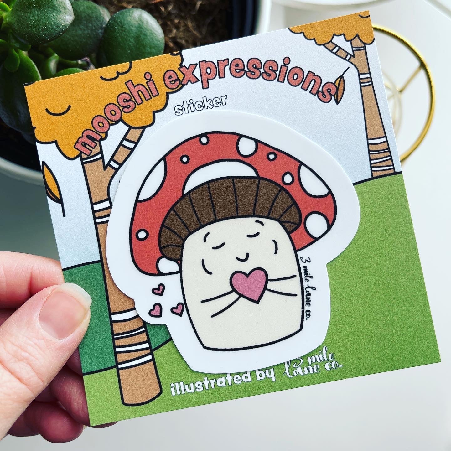 Mooshi Love Handmade Sticker