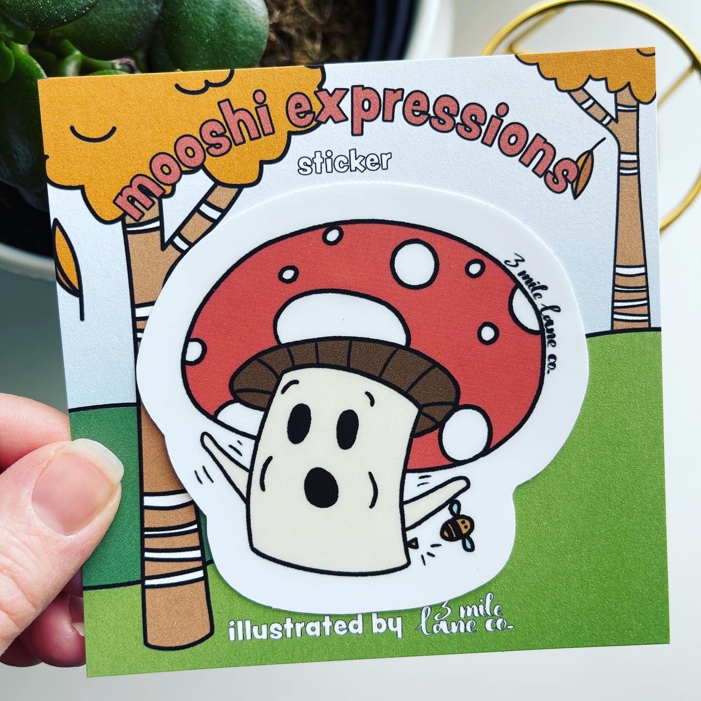 Mooshi Stung Handmade Sticker