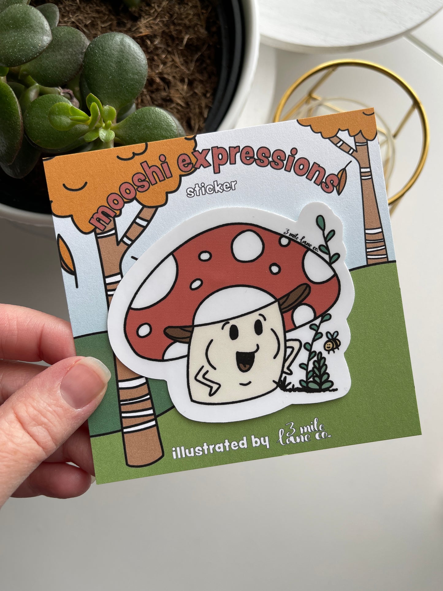 Mooshi Talking Handmade Sticker
