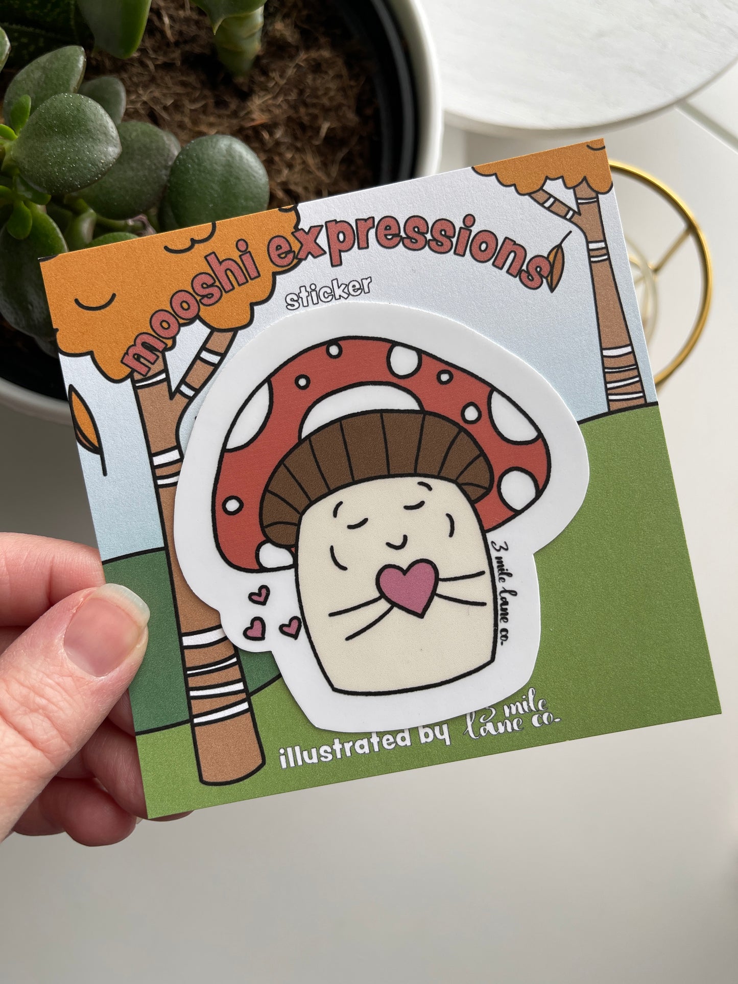 Mooshi Love Handmade Sticker