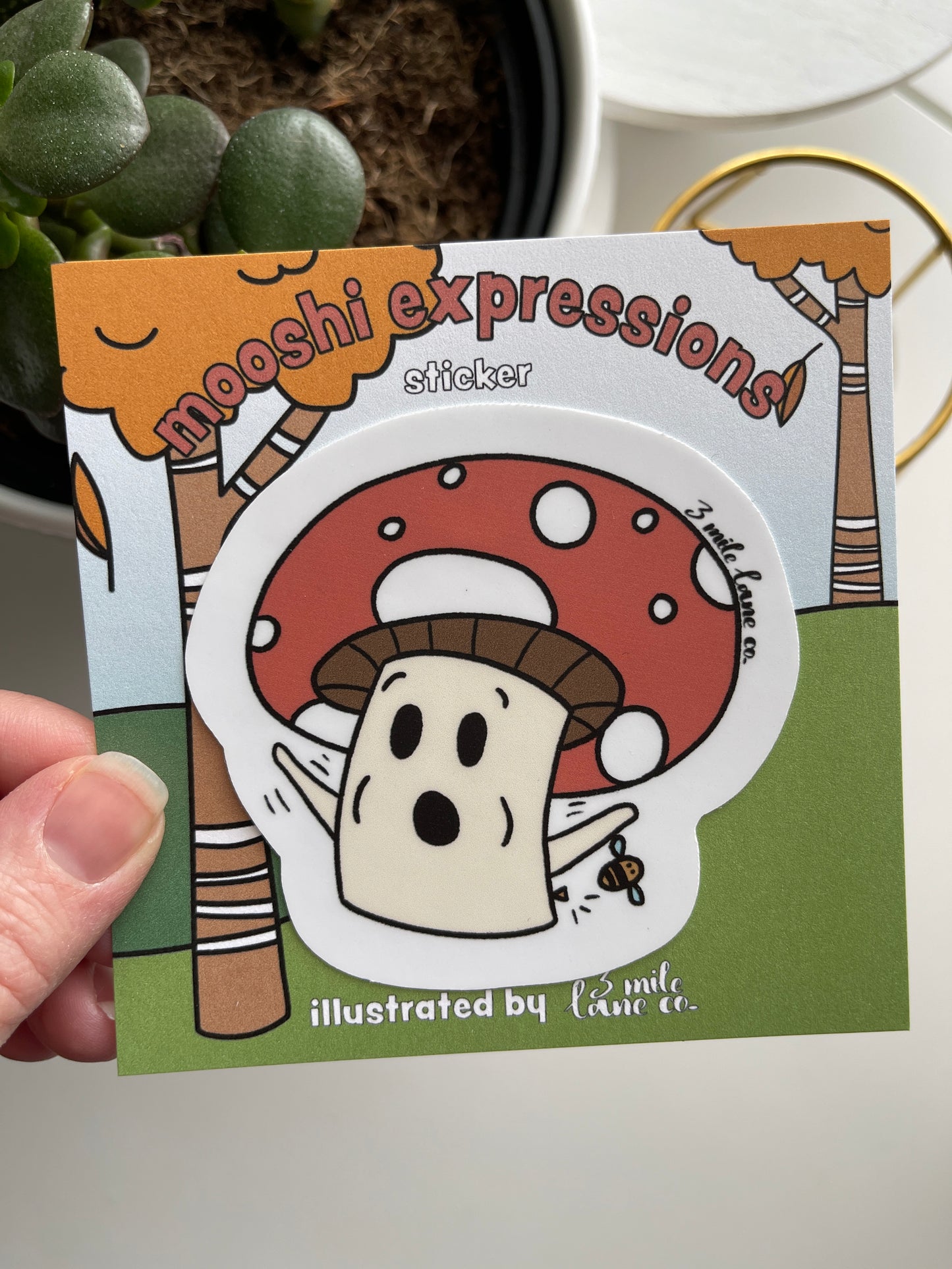 Mooshi Stung Handmade Sticker