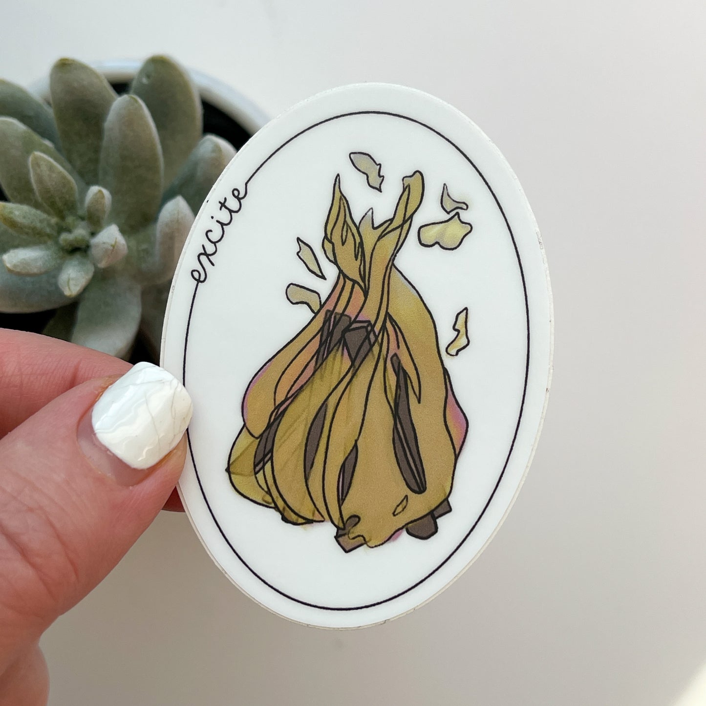 Excite Fire Waterproof Sticker