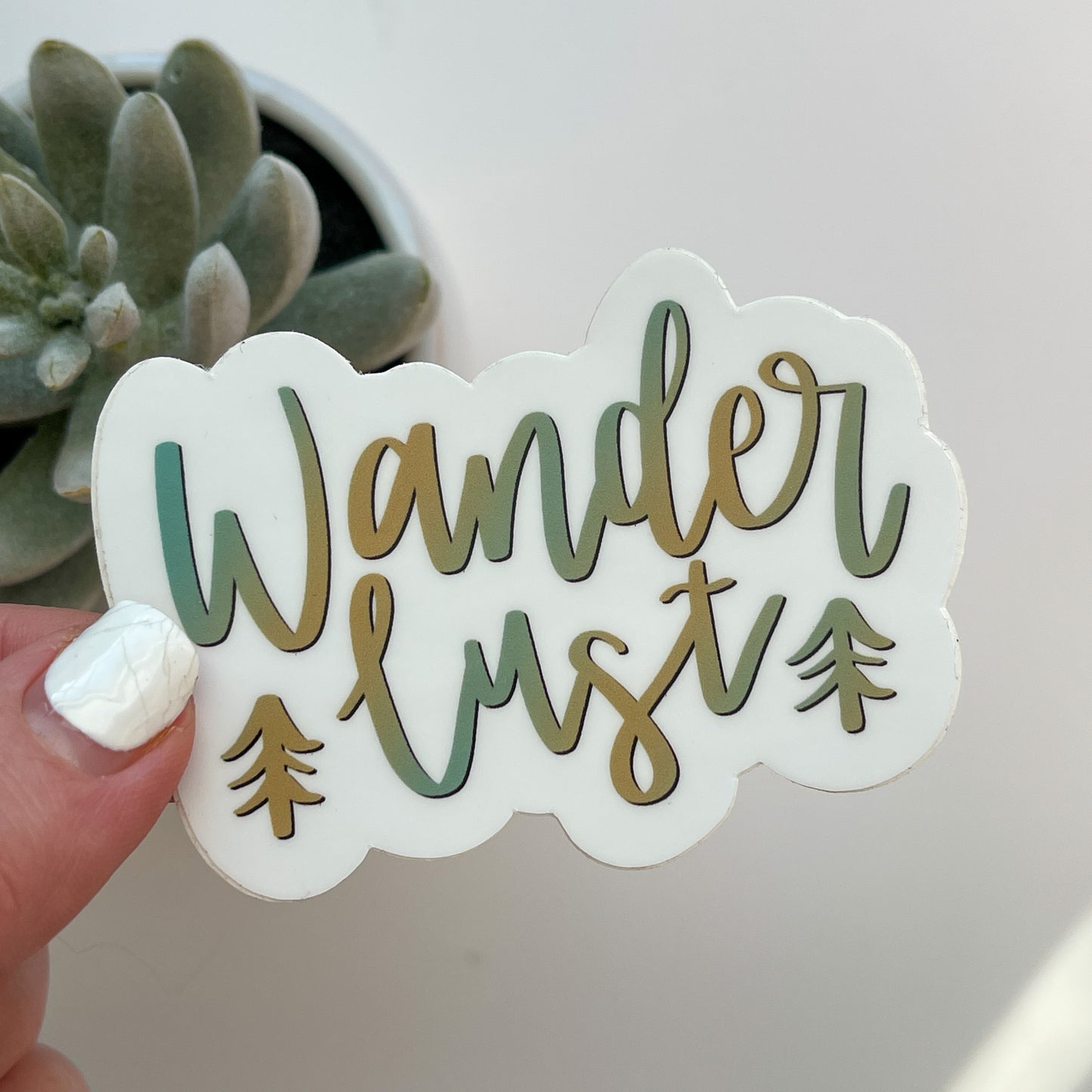 Wanderlust Waterproof Sticker