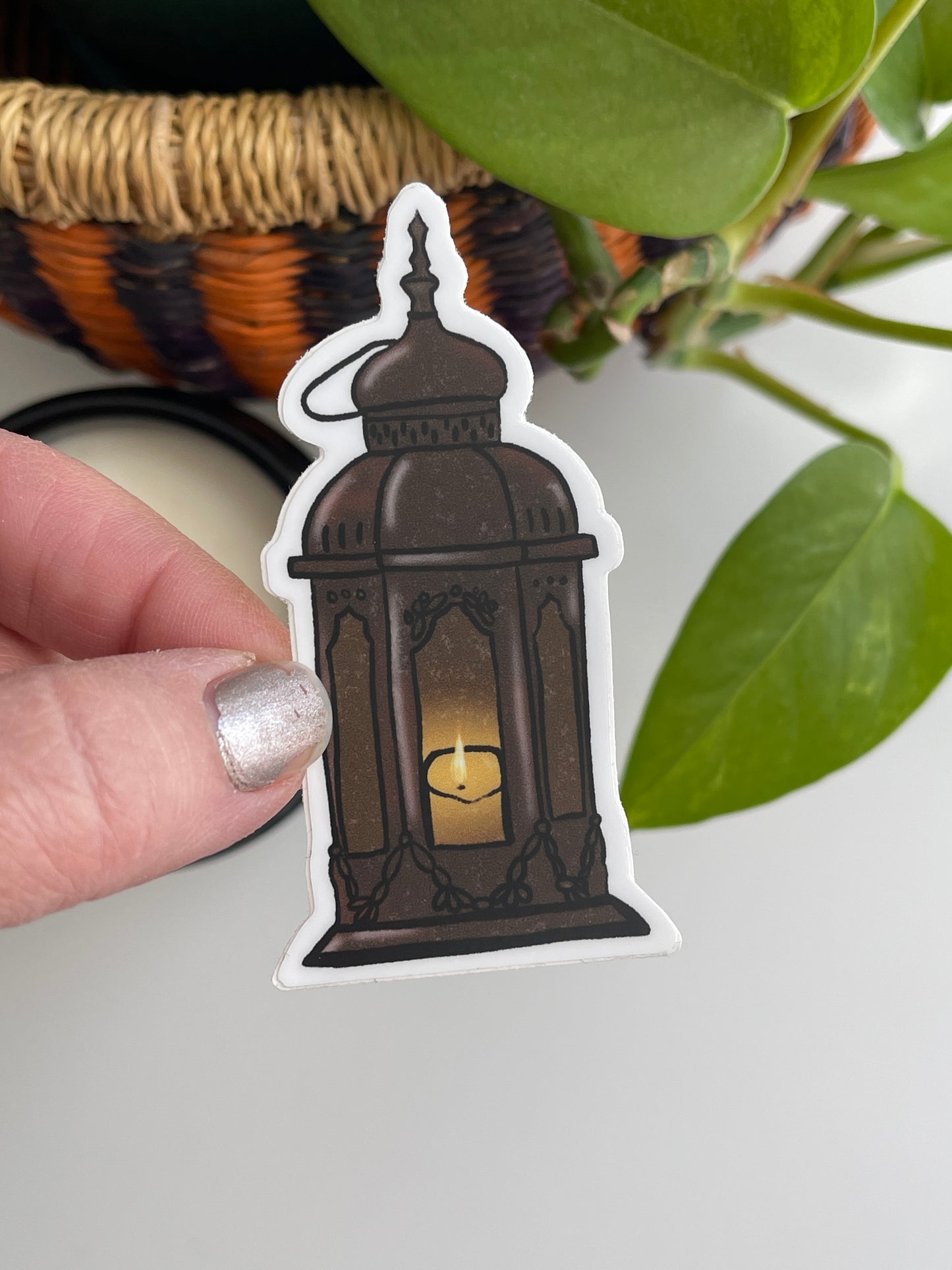 Spooky Lantern Waterproof Sticker