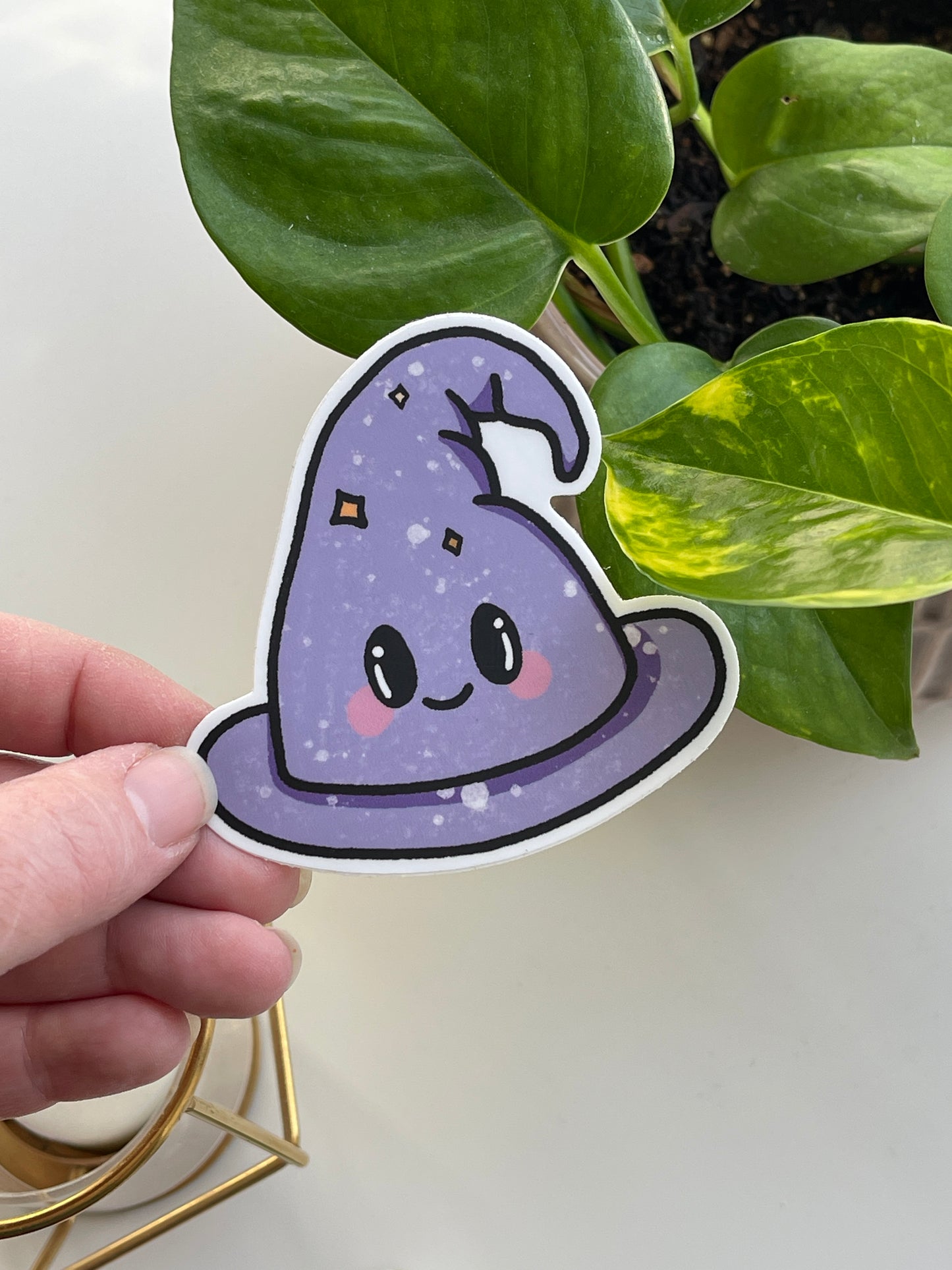 Hatty the Wizard Hat Spooky Pals Waterproof Sticker