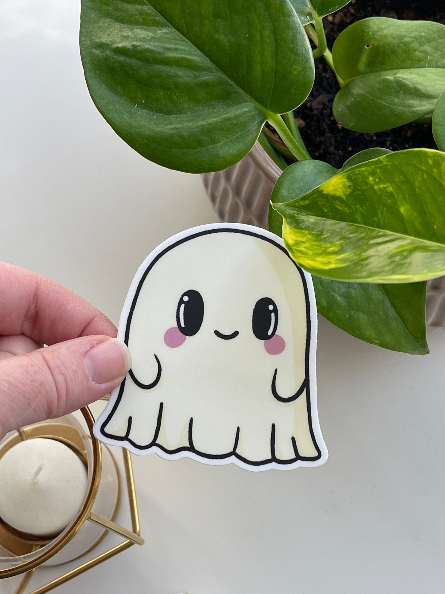 Ghoulia the Ghost Spooky Pals Waterproof Sticker