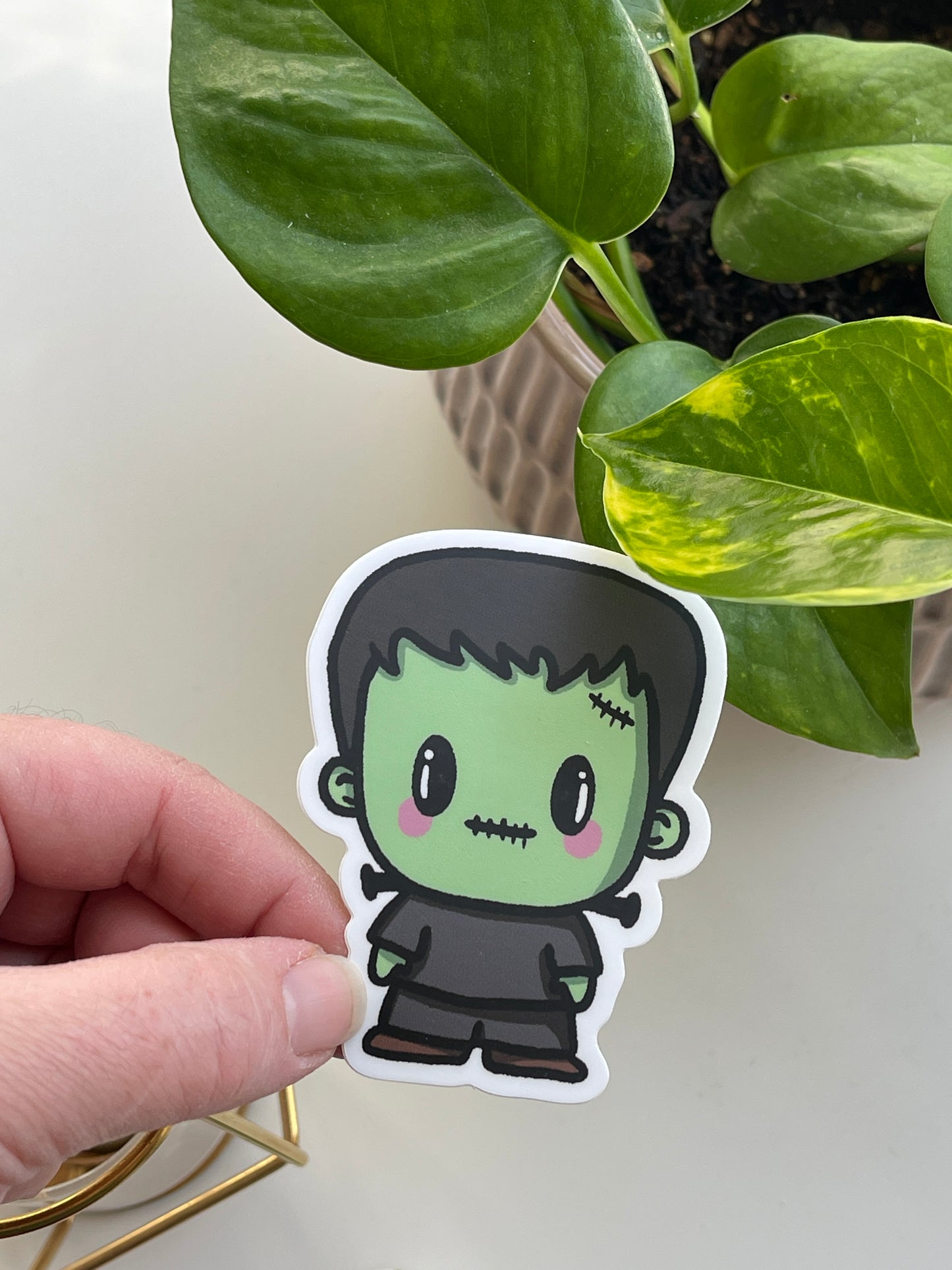 Monty the Monster Spooky Pals Waterproof Sticker
