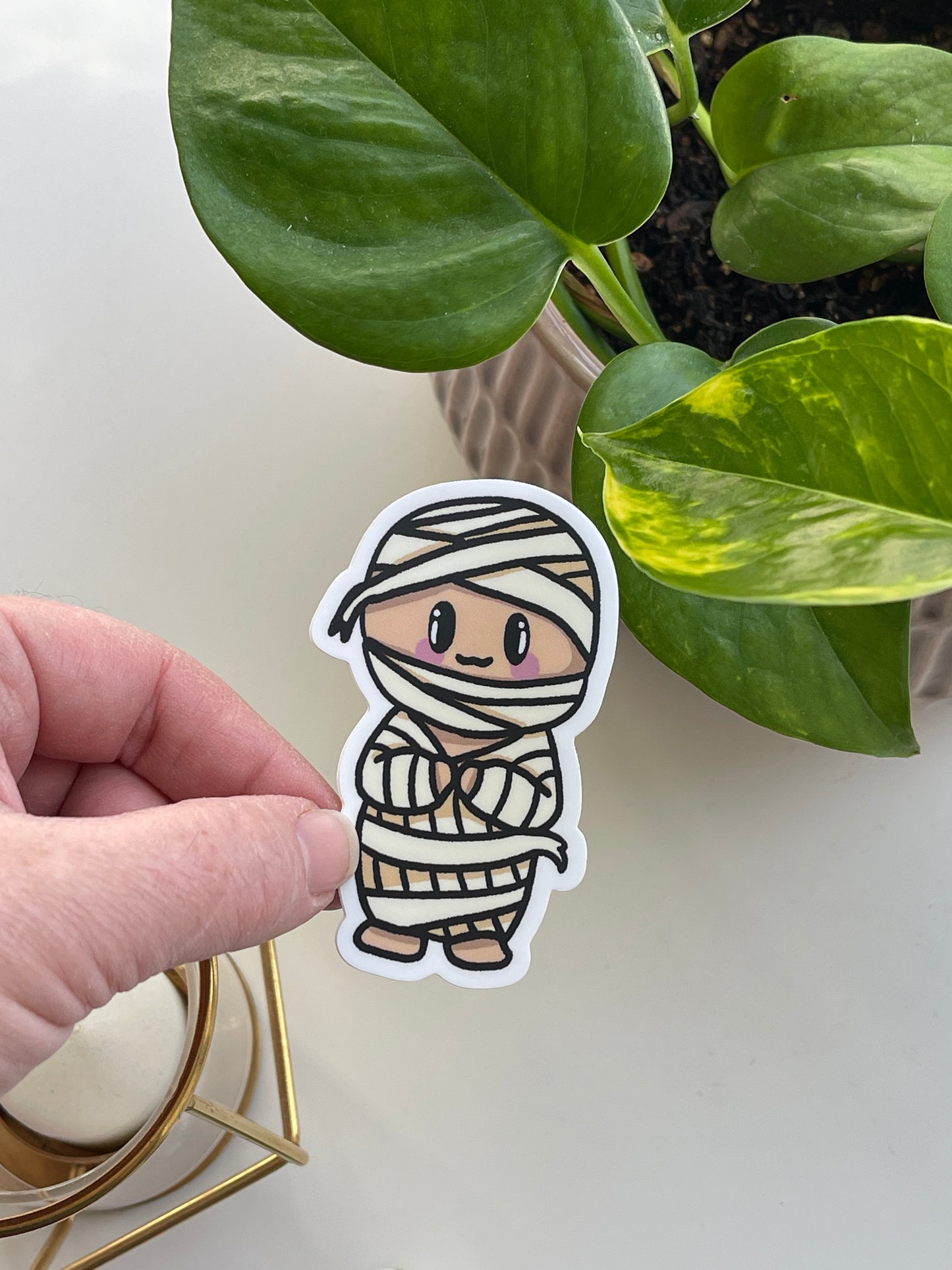 Mumford the Mummy Spooky Pals Waterproof Sticker