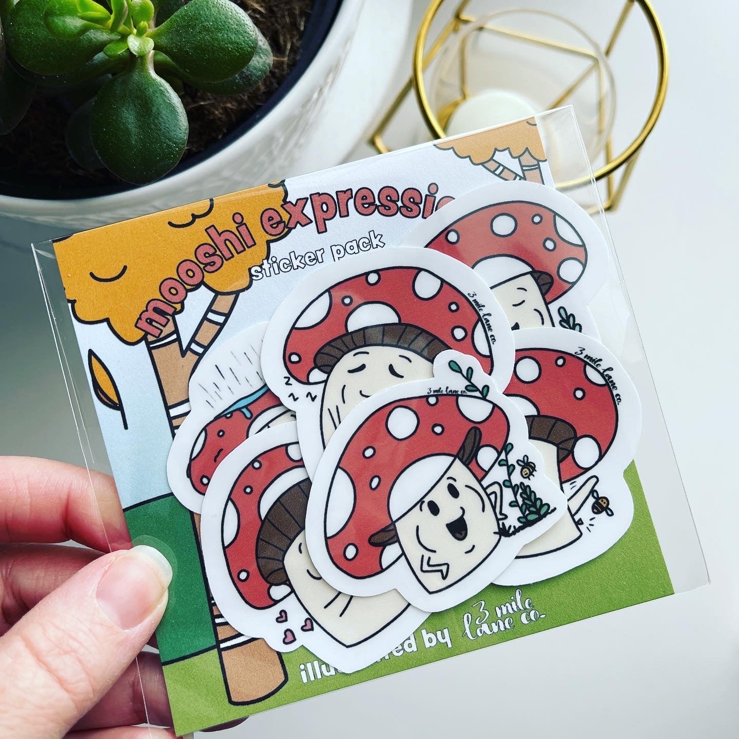 Mooshi Expressions Handmade Sticker Pack