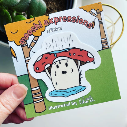 Mooshi Rain Handmade Sticker