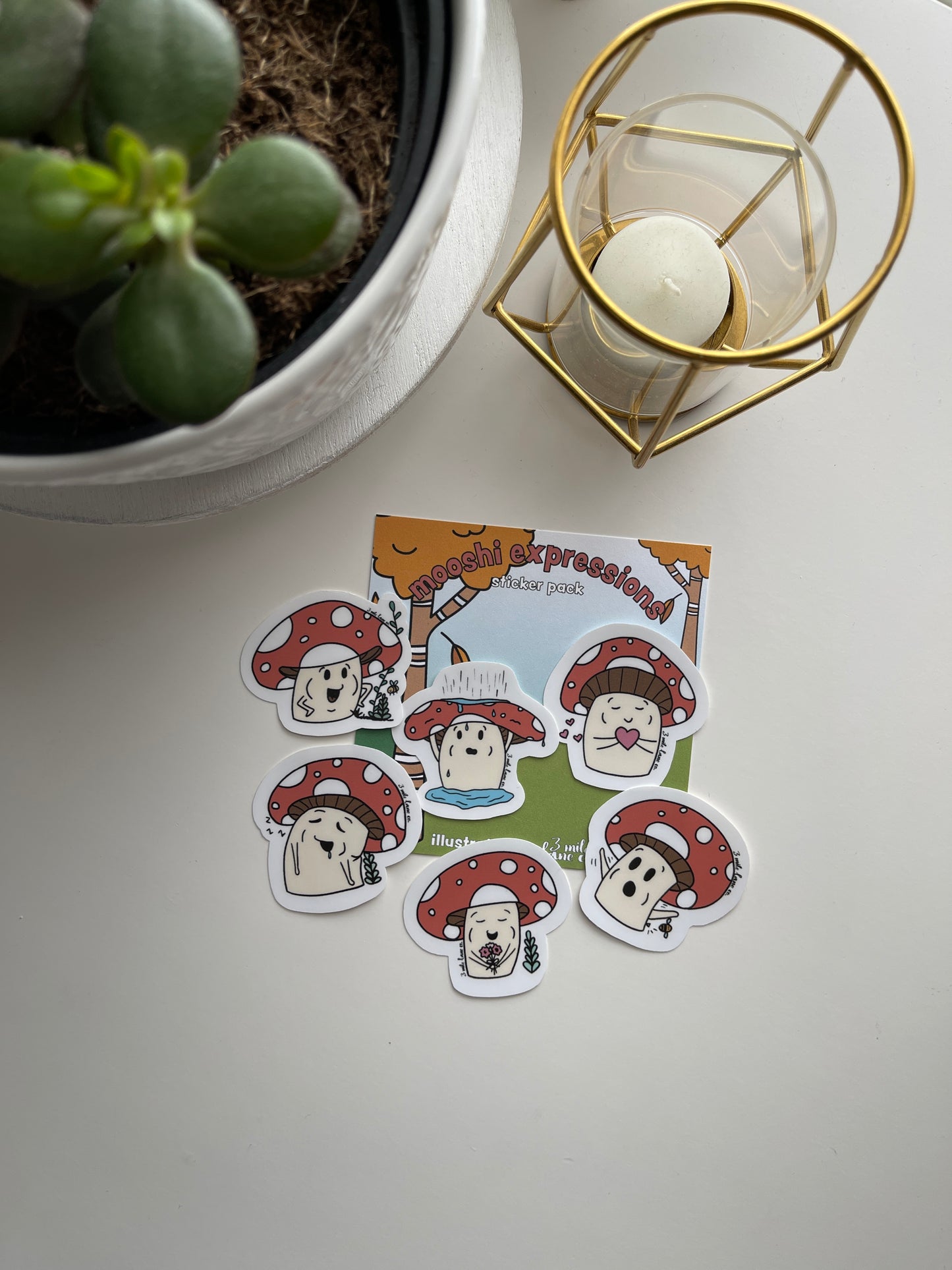 Mooshi Expressions Handmade Sticker Pack