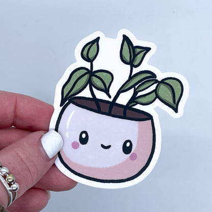 Pinky Plant Pals Waterproof Sticker