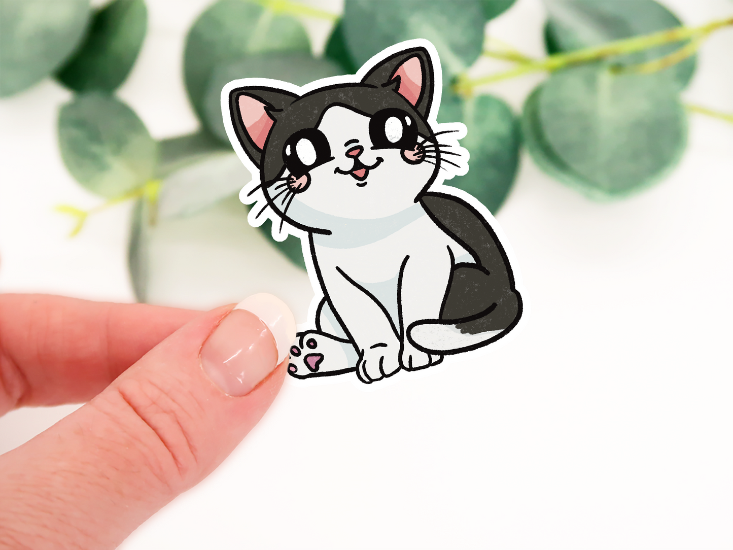 Kawaii Kitten Waterproof Sticker