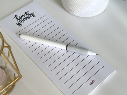 Love Yourself Tall Notepad