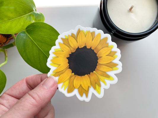 Sunflower Waterproof Sticker