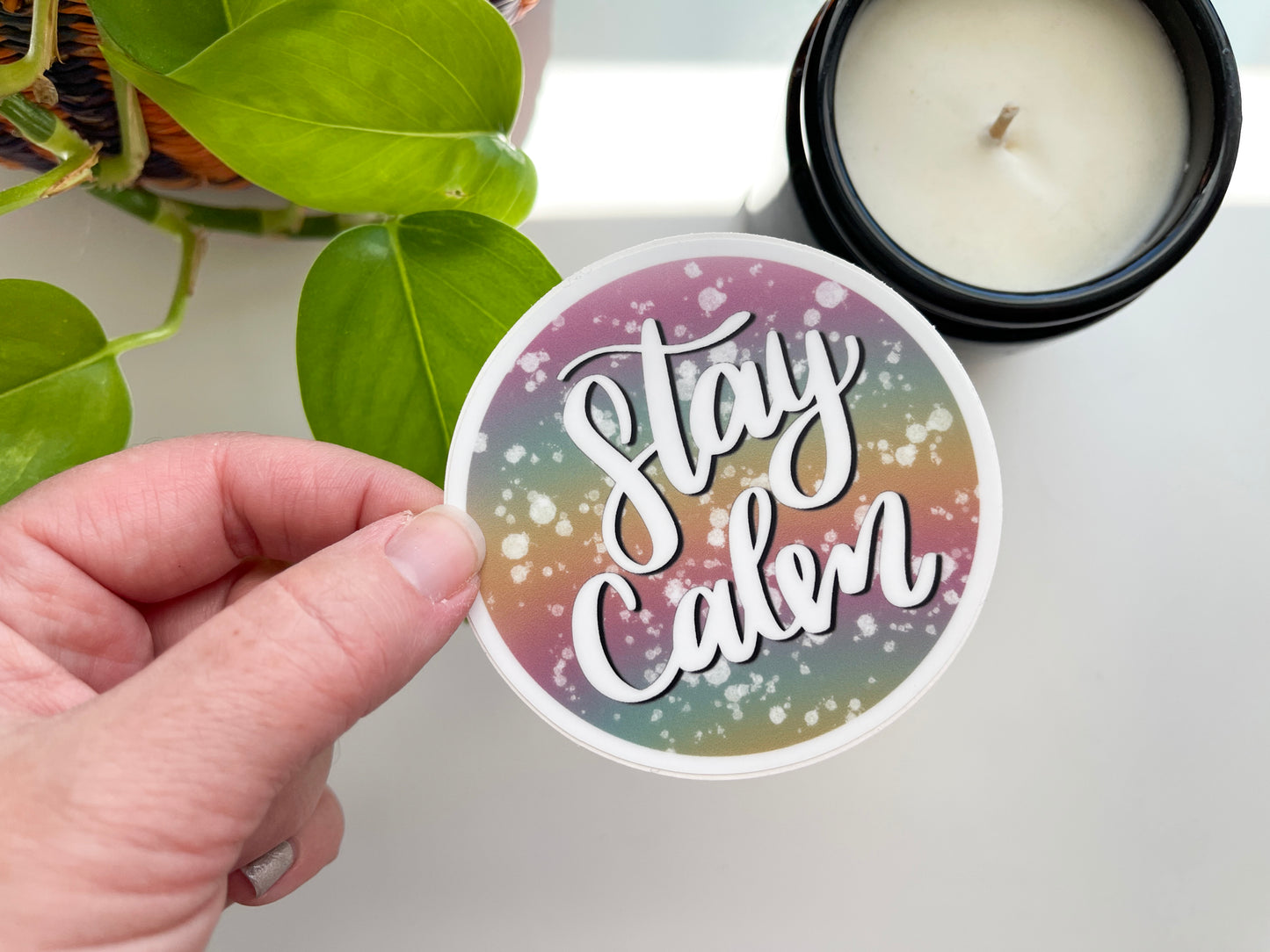 Stay Calm Waterproof Sticker