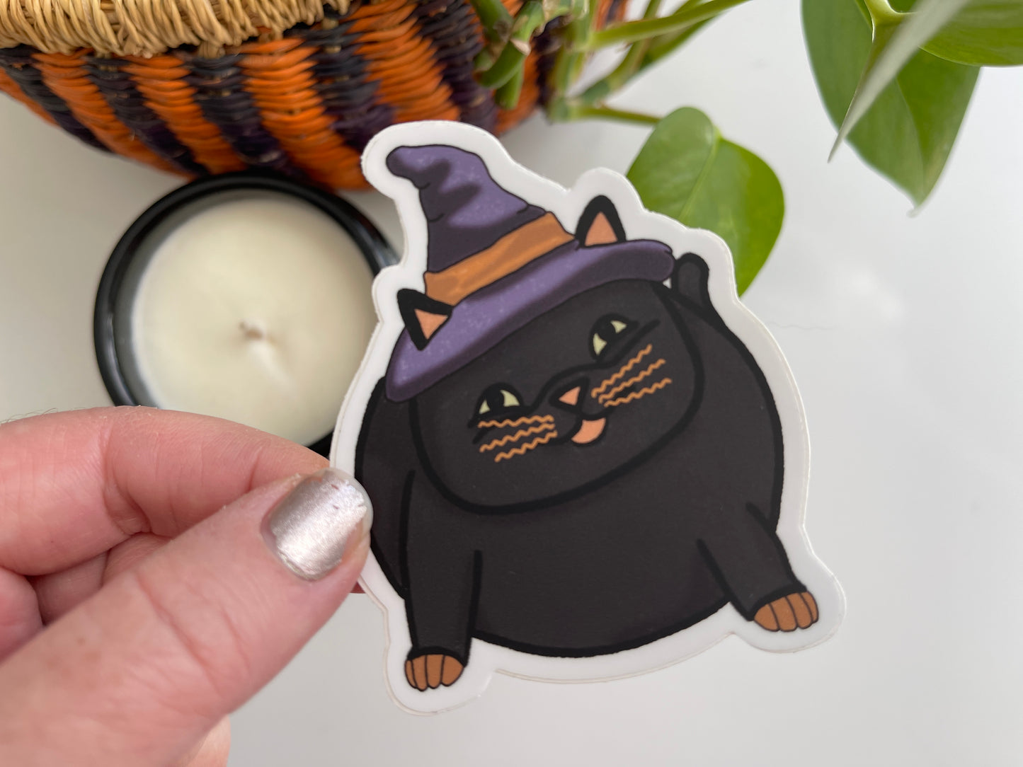 Chonky Boo Kitty Waterproof Sticker