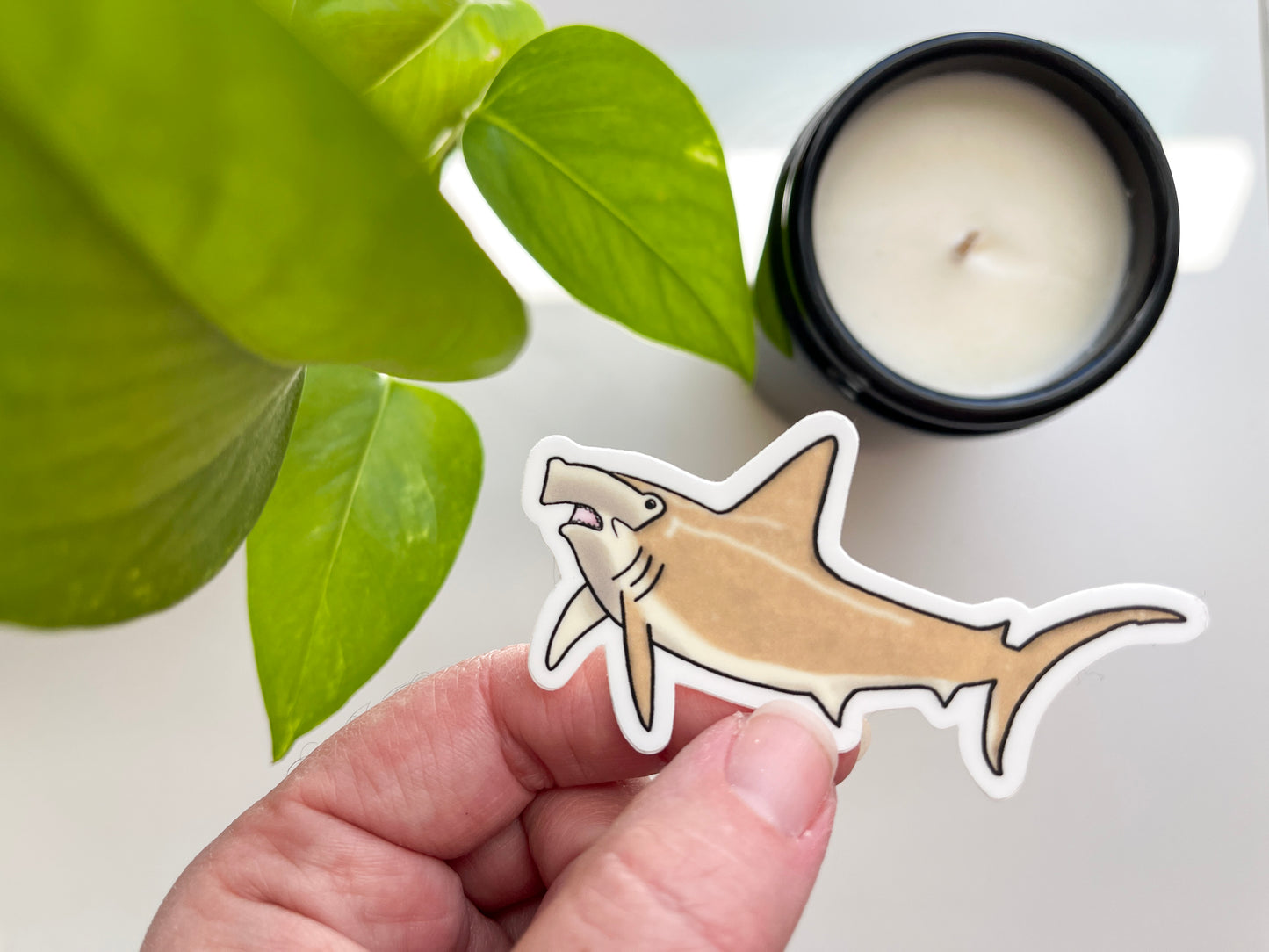 Hammerhead Shark Waterproof Sticker