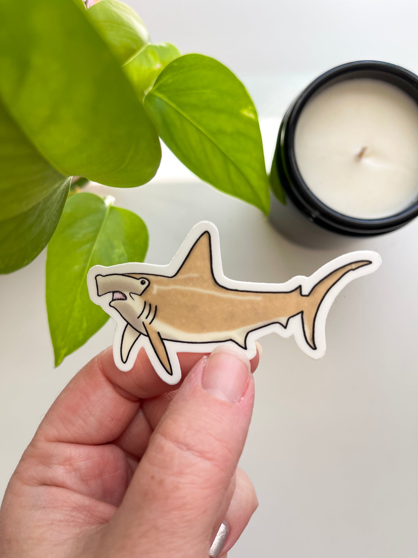 Hammerhead Shark Waterproof Sticker