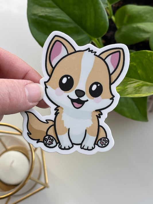 Kawaii Puppy Waterproof Sticker