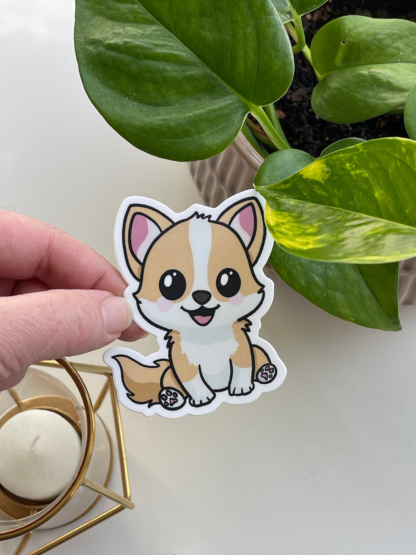 Kawaii Puppy Waterproof Sticker