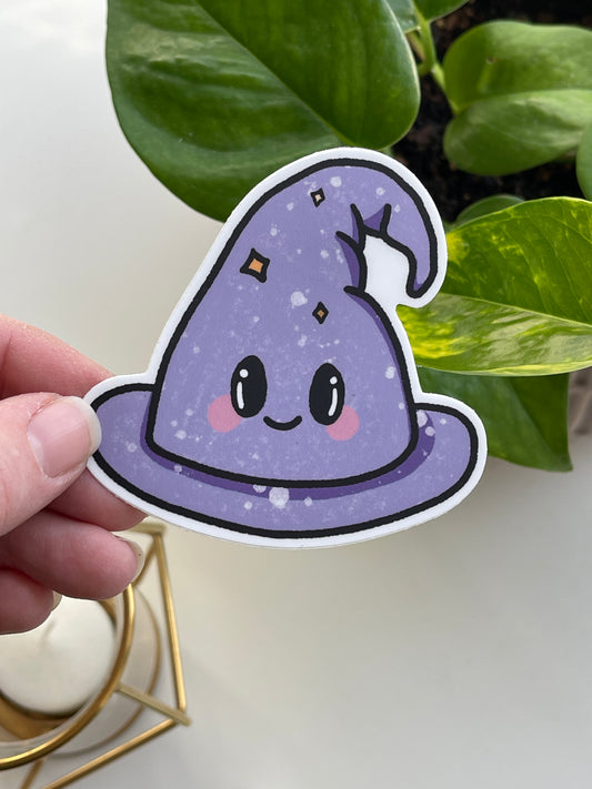 Hatty the Wizard Hat Spooky Pals Waterproof Sticker