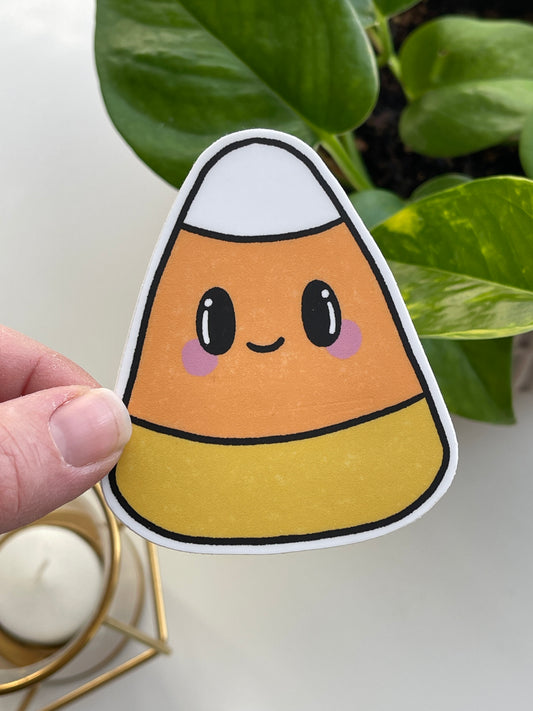 Cornelia the Candy Corn Spooky Pals Waterproof Sticker