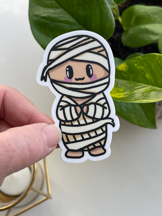 Mumford the Mummy Spooky Pals Waterproof Sticker