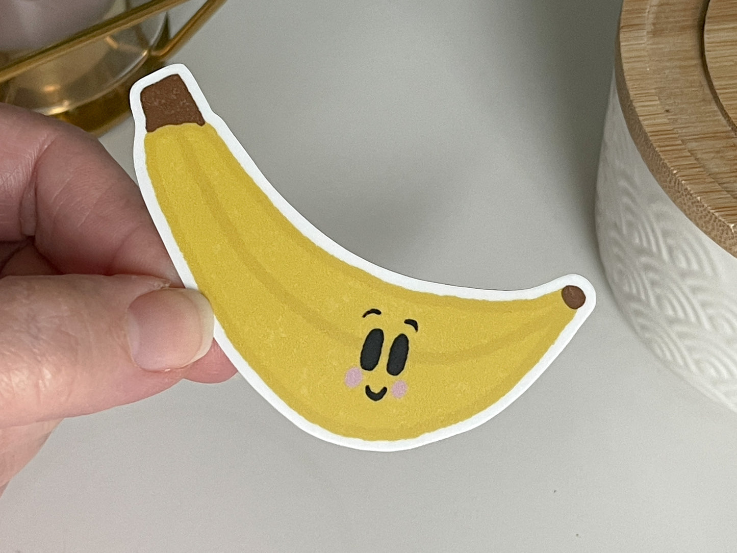 Barry the Banana Waterproof Sticker