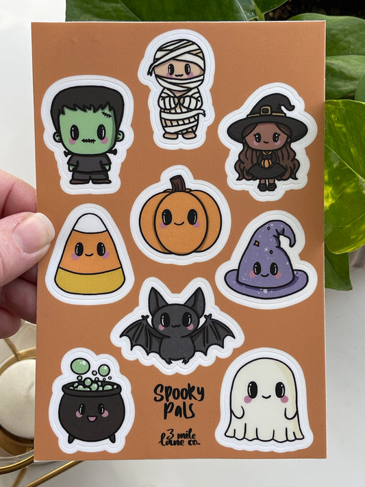 Spooky Pals Sticker Sheet