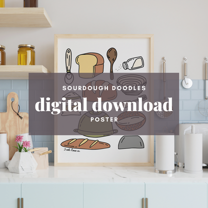 Sourdough Essentials Poster Digital Download