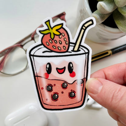 Kawaii Boba Tea Handmade Sticker