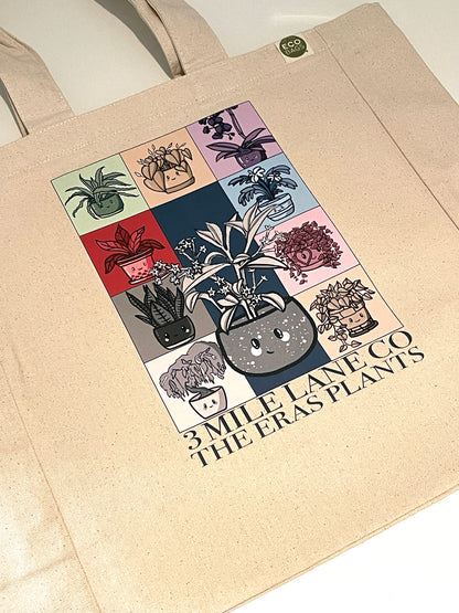 The Eras Plant Pals Large Recycled Cotton Tote Bag