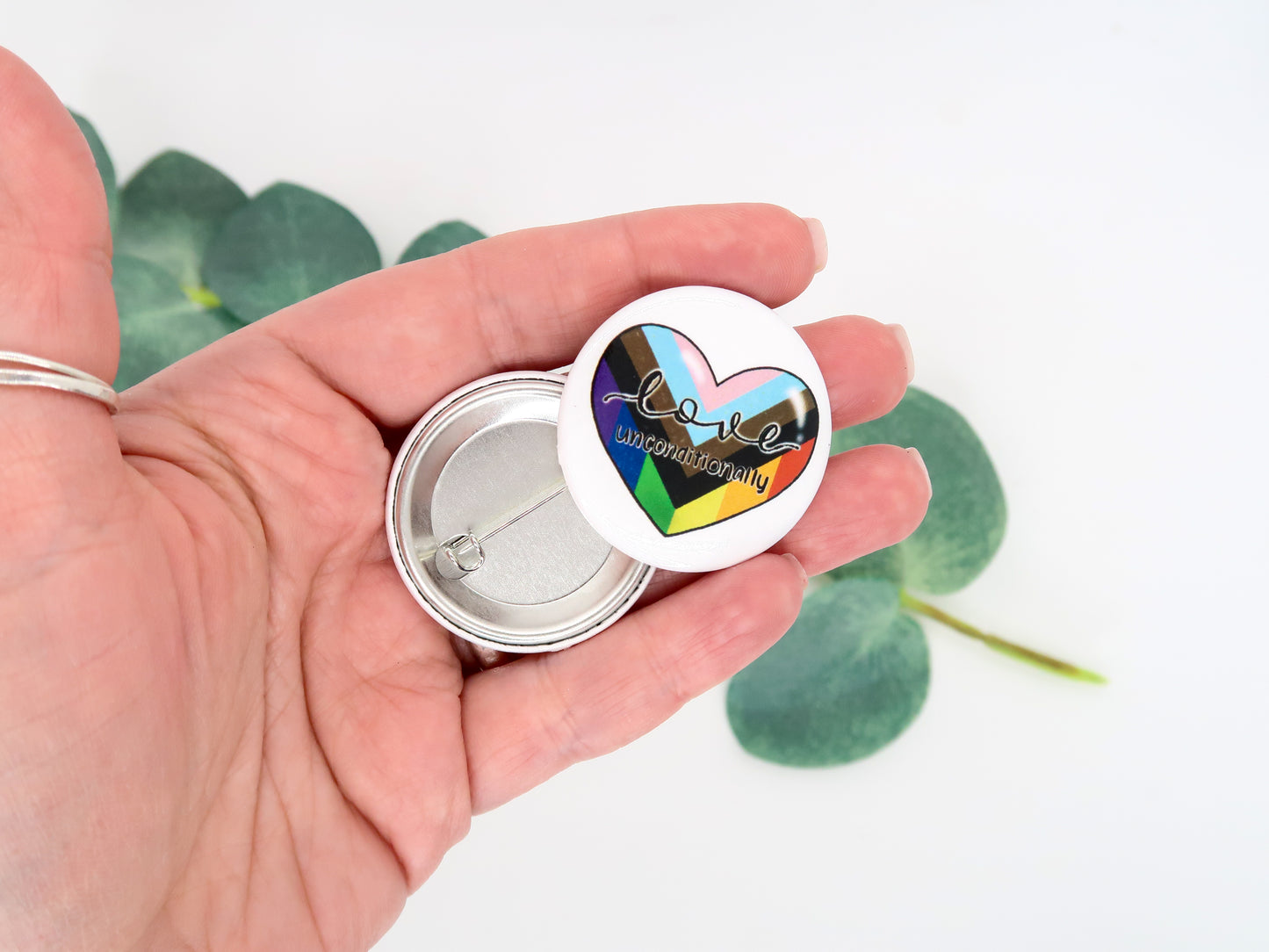 Love Unconditionally Pride Button