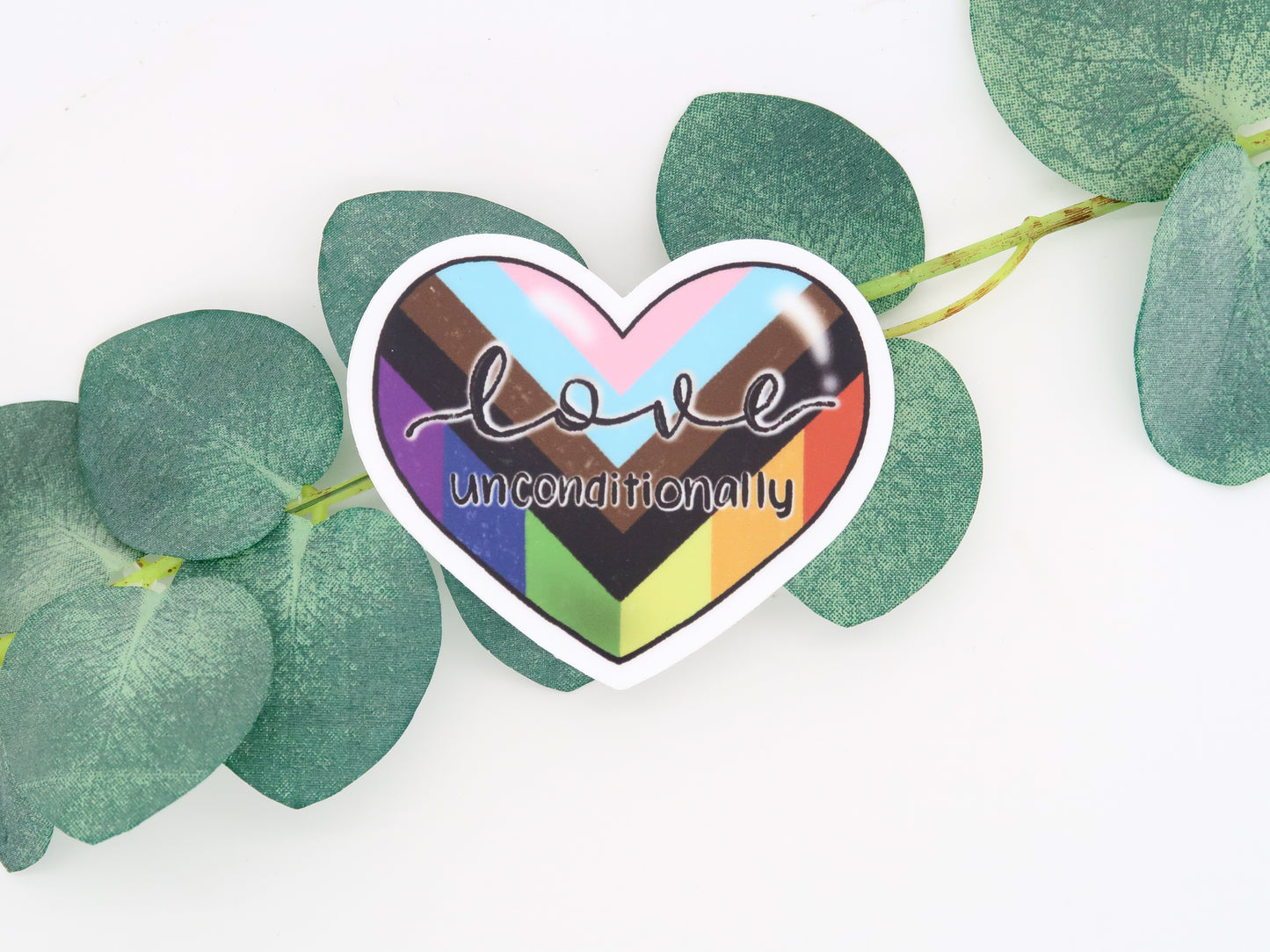 Love Unconditionally Pride Waterproof Sticker