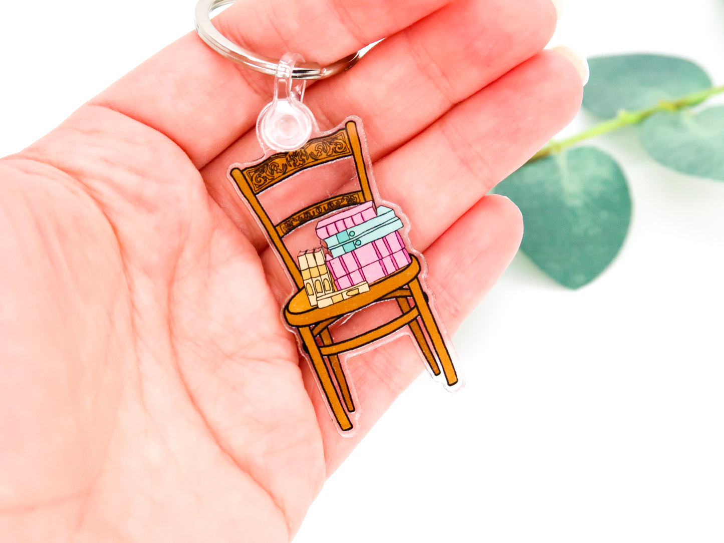 Book Chair Keychain