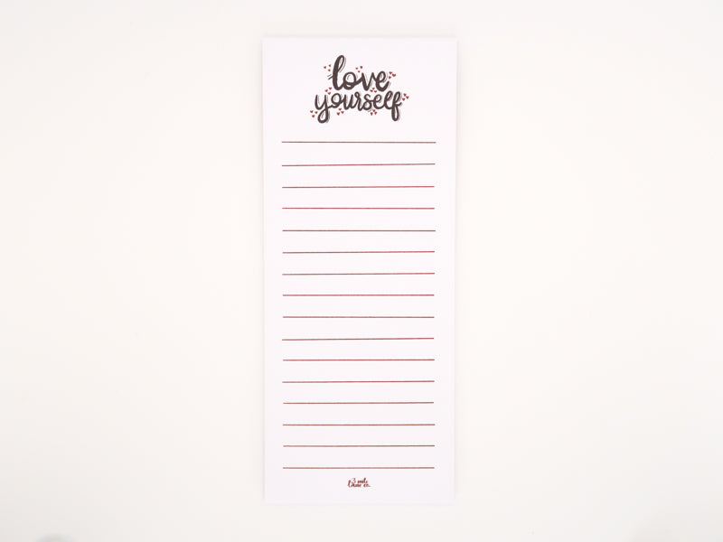 Love Yourself Tall Notepad