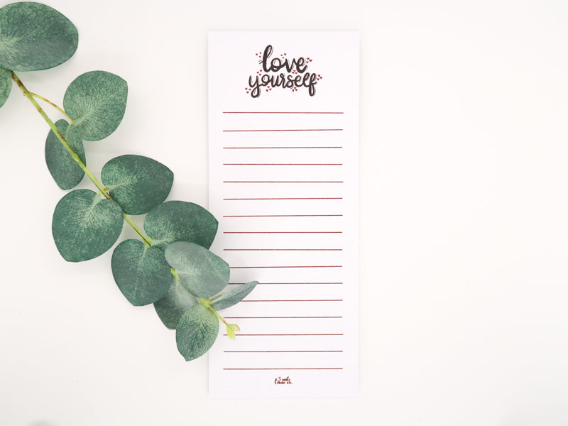 Love Yourself Tall Notepad