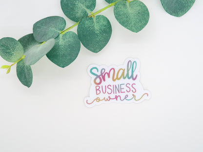 Small Business Owner Waterproof Sticker