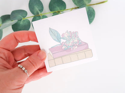 Pack of TWO Hydrangea Book Sticky Note Pads